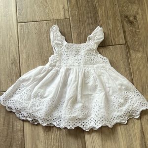 Baby Gap white eyelet dress 3-6 months
